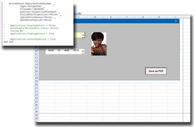Sauvegarde Userform En Pdf Macros Et Vba Excel