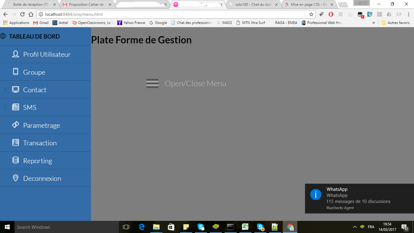 Diviser Une Page Web En Deux Menu Et Entete De Page Css