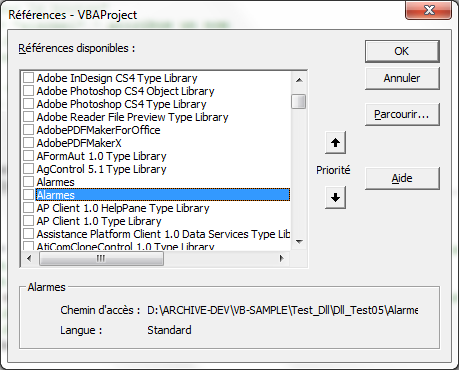 [MVSE 2008 - VBA 2007] - Créer une DLL VBNet et l'utiliser dans une macro  VBA
