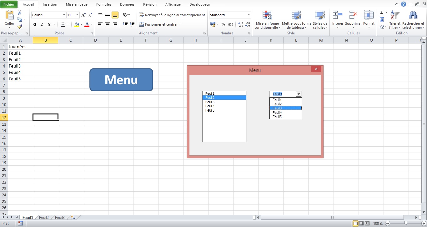 Comment Utiliser Les Valeurs Dune Zone De Liste Ou Dune Combobox Macros Et Vba Excel 3989