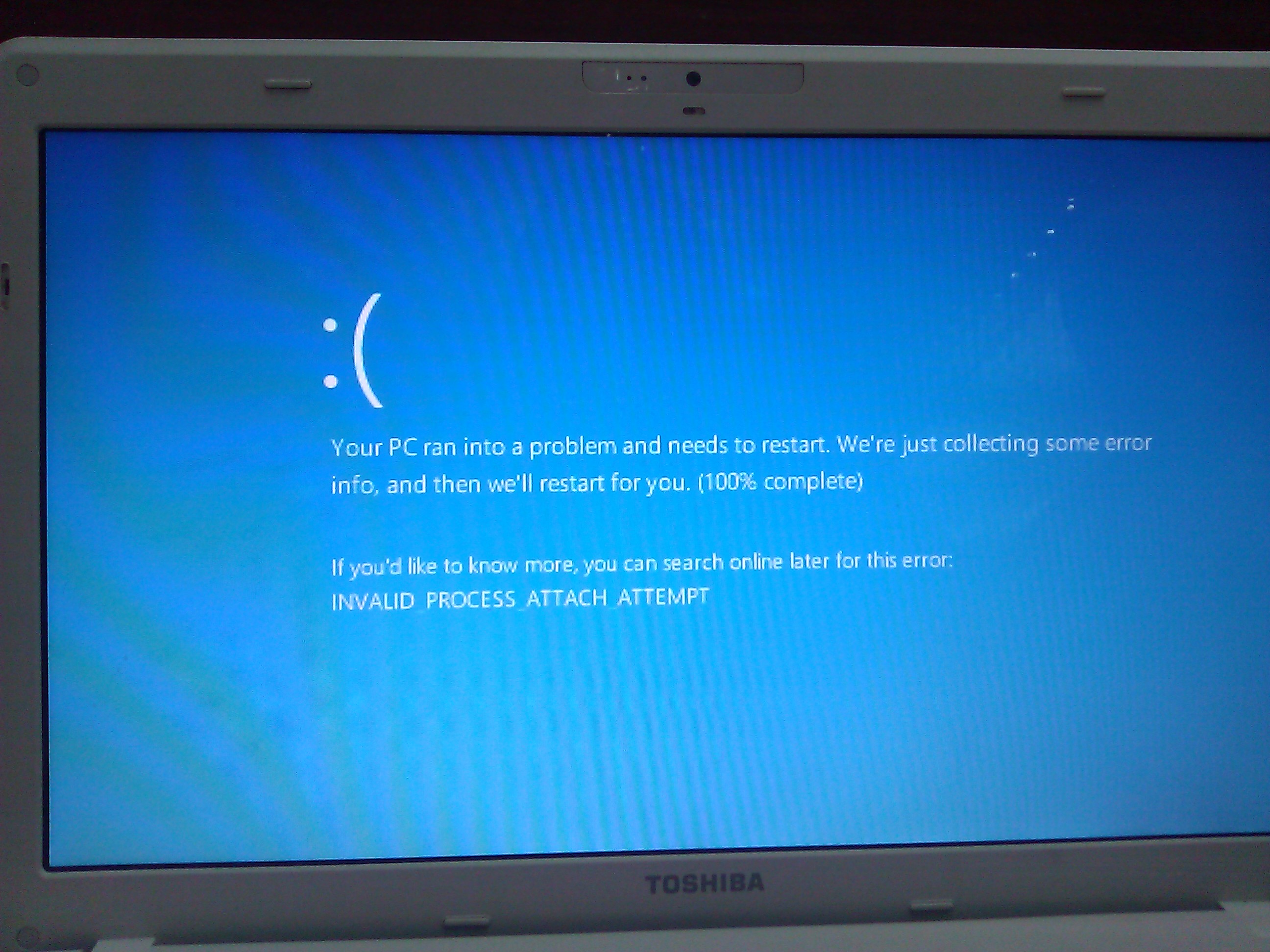 Ecran Bleu Lors du démarrage Windows 8.1