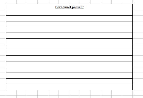 feuille de présence simple