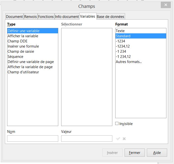 Macro LibreOffice en python : récupérer la valeur d'un champ