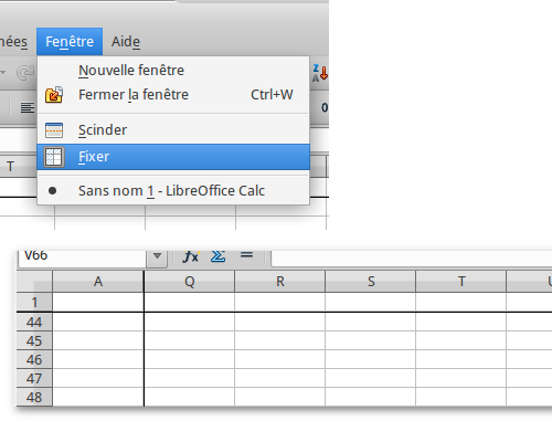 OpenOffice & LibreOffice : Fixer ligne ET colonne