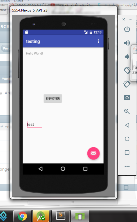 connecter à une base de données sous localhost via une application Android  installée sur tablette