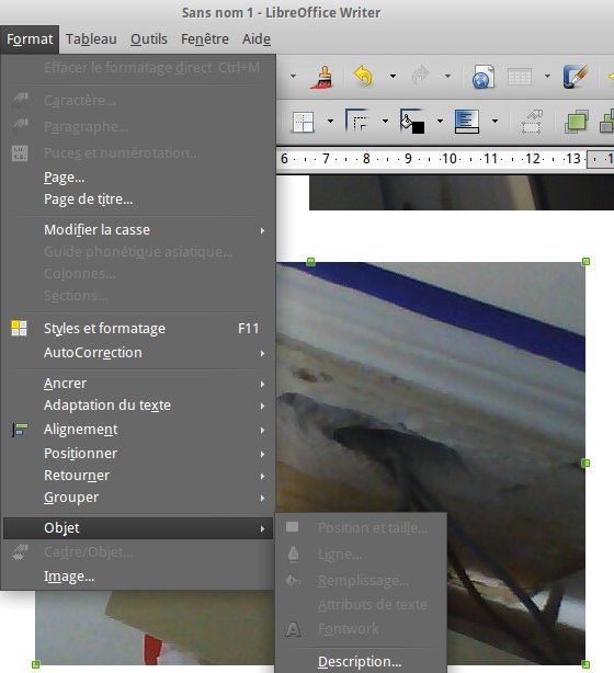 OpenOffice & LibreOffice : Faire pivoter une image dans Writer