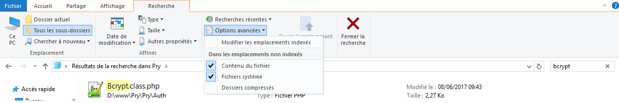 Trouver les noms des fichiers PHP contenant une chaine de caract re