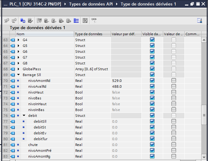 Force table как пользоваться tia portal