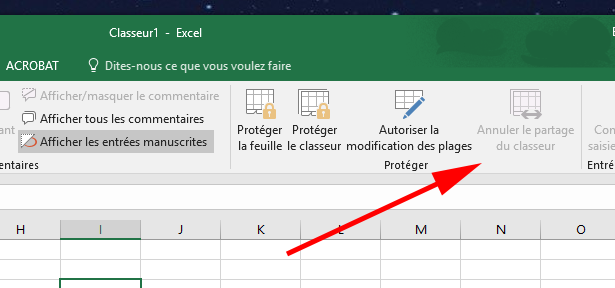 Excel : Problème partage de classeur