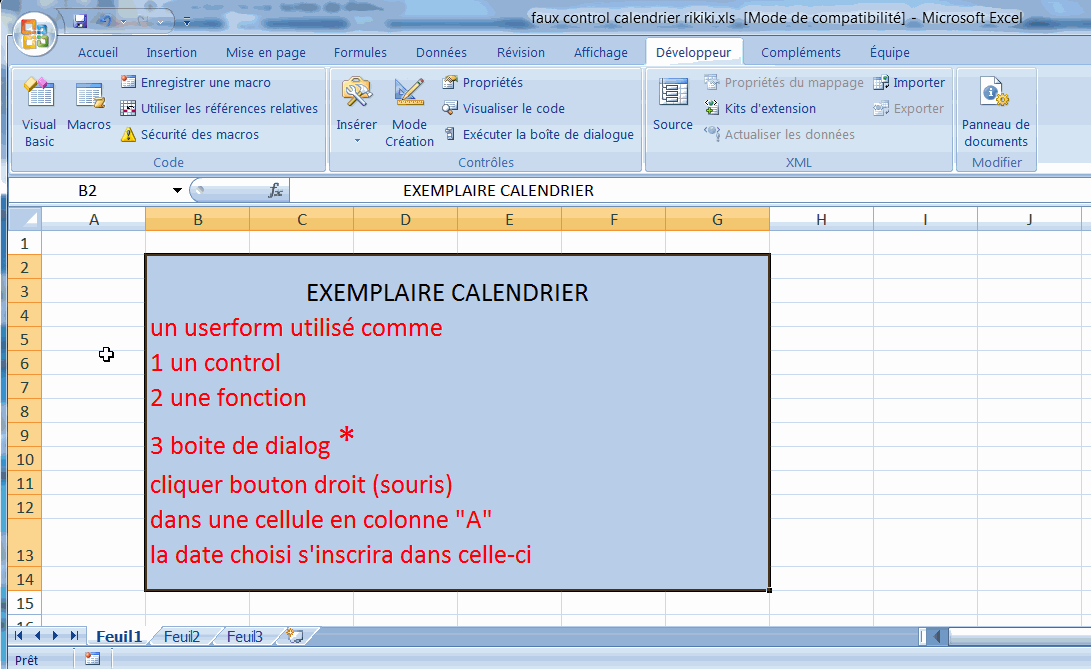 Boîtes de dialogue personnalisées sous Office (Excel, Word…)