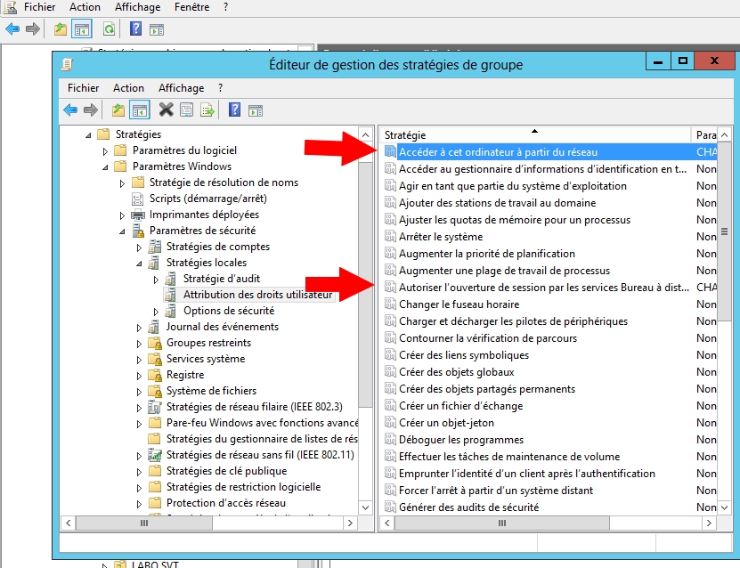 Windows Serveur : Autoriser accès bureau distant à utilisateur limité