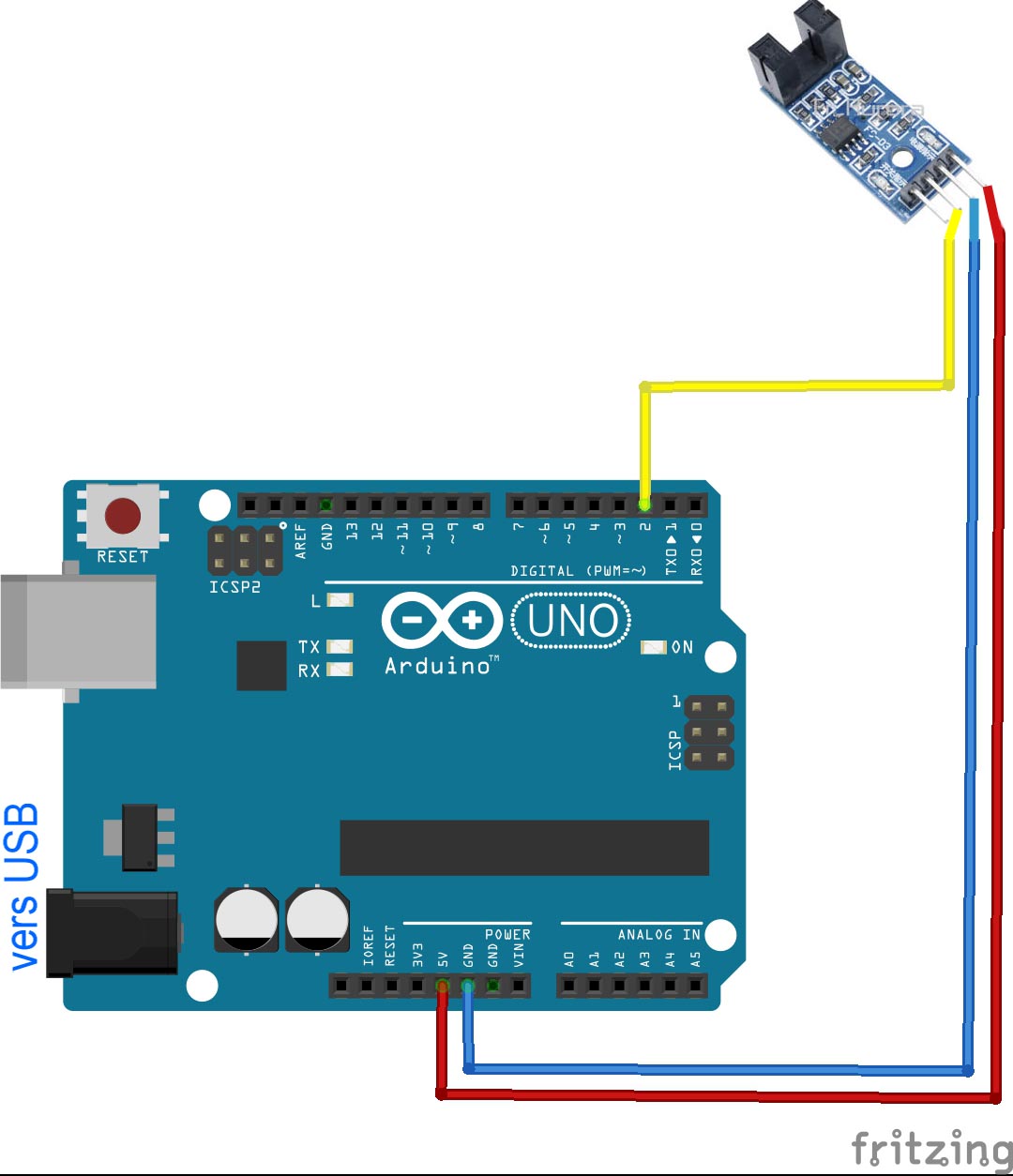 Arduino : Interruption LM393 comportement RISING