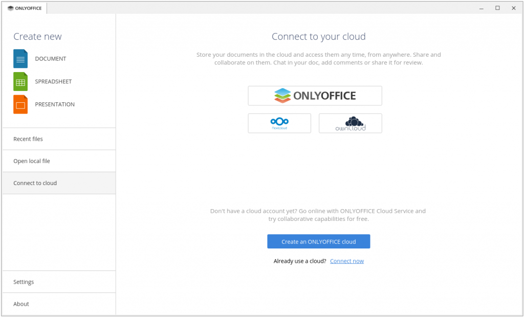 Nom : onlyoffice-desktop-editors-connect-to-cloud-1024x620.png
Affichages : 409
Taille : 245,1 Ko