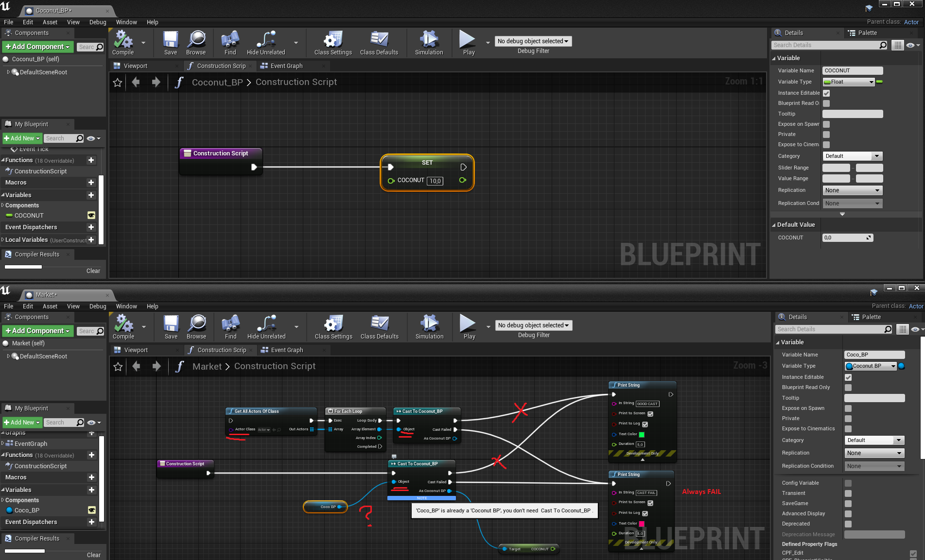 Blueprint Communication Variables Unreal Engine