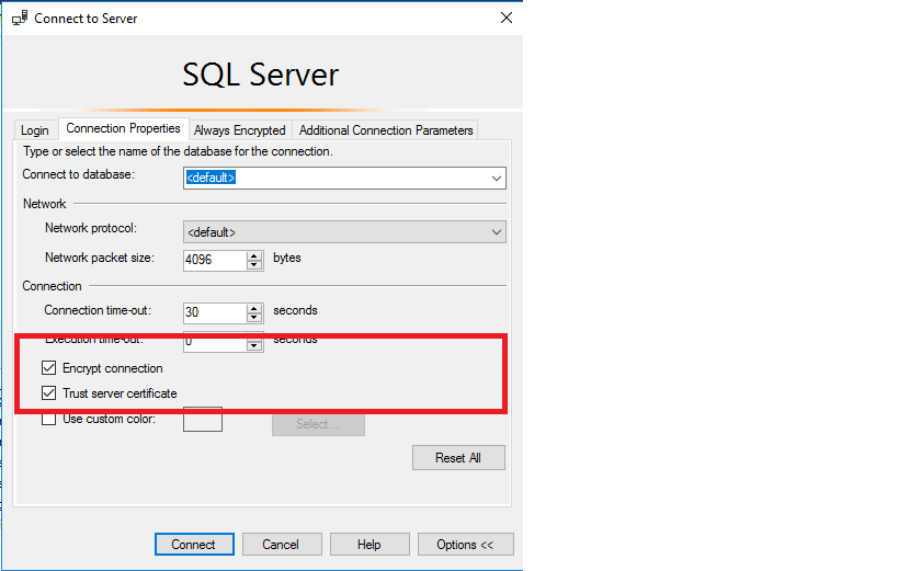 connecting ms sql server with sqlpro