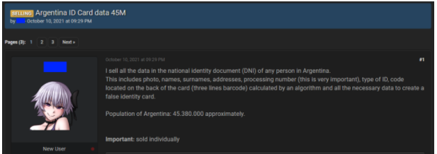 argentina id card data 45m