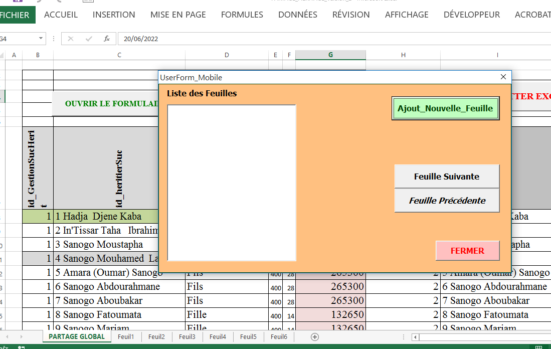 Xl Userform Mobile Pour Toutes Les Feuilles Excel Macros Et Vba Excel